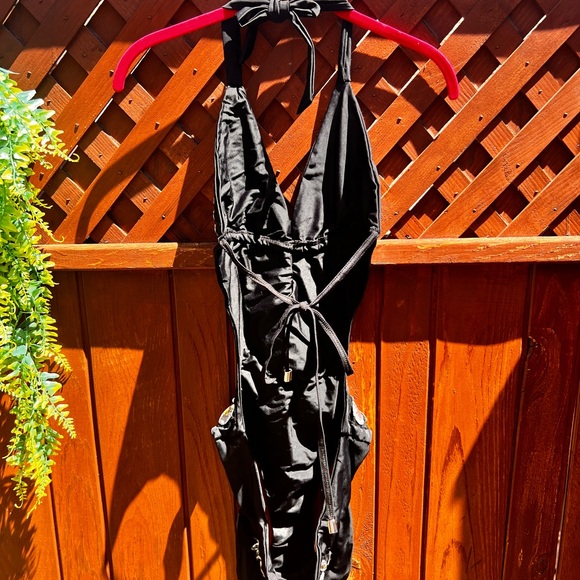 WATER VIXEN Crystal Couture one piece swimsuit blk - Picture 14 of 16